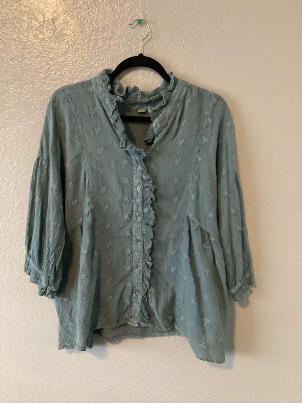 Sundance Ruffled Button-Front Blouse